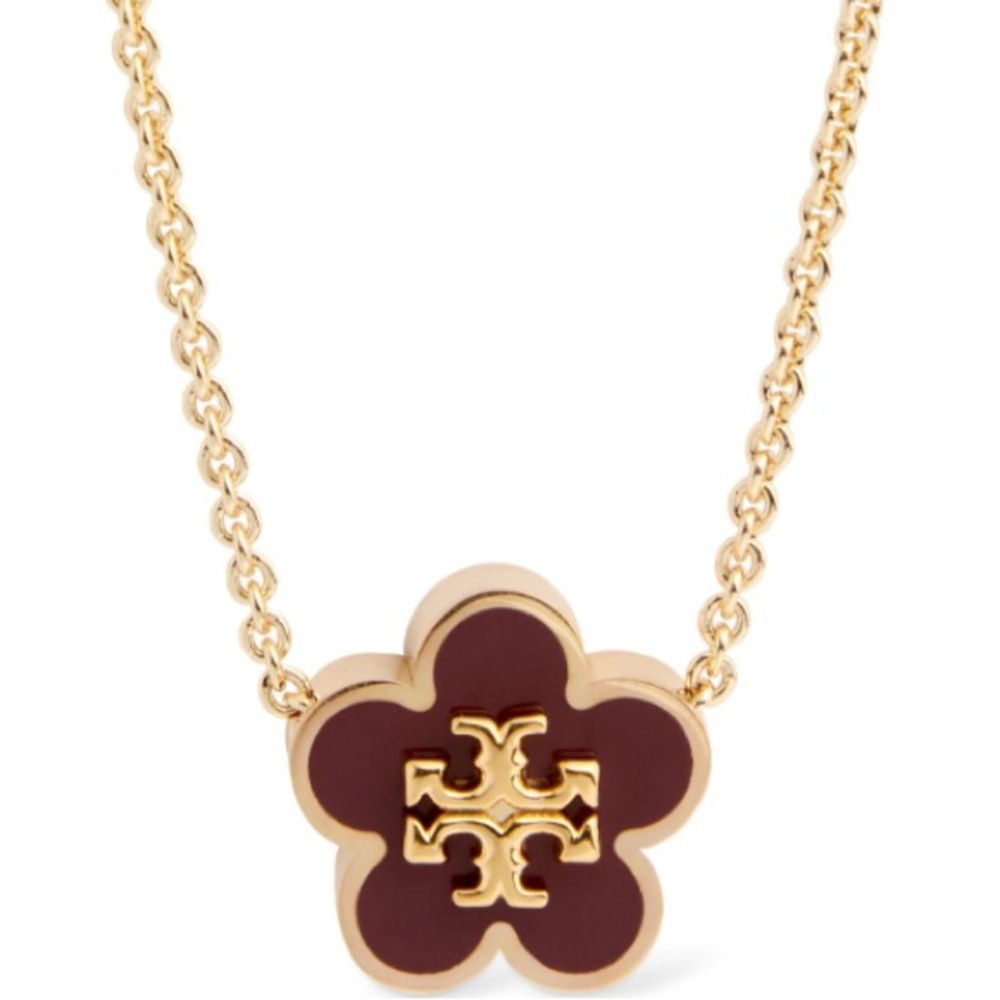 Tory Burch Kira Flower Pendant Necklace